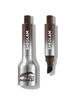 براش زاویه‌دار و ژل ابرو BROW-FECTION  رنگ CHOCOLATE شیگلم SHEGLAM