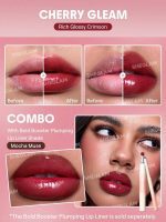 برق  لب Bold Booster Lip Plumper رنگ Cherry Gleam  شیگلم SHEGLAM - Image 4