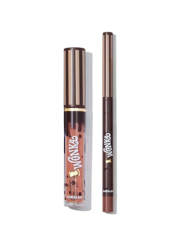 برق لب WILLY WONKA COCOA KISS LIP DUO -BROWNIE BITE شیگلم SHEGLAM_6800bdbbb1f7d.jpeg برق لب WILLY WONKA COCOA KISS LIP DUO -BROWNIE BITE شیگلم SHEGLAM - Image 1