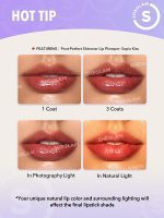 حجم‌ دهنده لب براق Pout-Perfect رنگ Sepia Kiss شیگلم SHEGLAM - Image 11