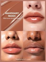 حجم دهنده لب  POUT-PERFECT SHINE LIP PLUMPER-MAHOGANY MAGIC شیگلم SHEGLAM - Image 3