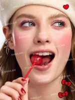 رژگونه کرمی  True Love Dewy Multi کالکشن Hello Kitty رنگ Cuddlebug شیگلم SHEGLAM - Image 2