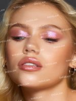 سایه چشم مایع دو سر Silk & Sparkle - رنگ Rose شیگلم SHEGLAM - Image 2