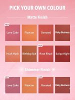 ست کلکسیون کامل رژگونه های مایع مات و درخشان COLOR BLOOM  شیگلم SHEGLAM - Image 7