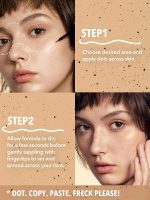 قلم کک و مک FRECK PLEASE FRECKLE TINT رنگ BLUE شیگلم SHEGLAM - Image 5