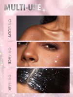 هایلایتر بدن PARTY STARTER با  ژل گلیتر رنگ FEELIN' EXTRA شیگلم SHEGLAM - Image 5