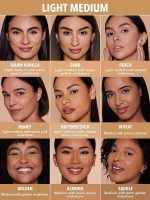 پنکک کرم پودری (پودر  پایه)  SKIN-FOCUS فول کاور - رنگ WHEAT شیگلم SHEGLAM - Image 7