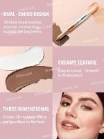 کانتور و هایلایتر قلمی بینی FINE LINE 2-IN-1 رنگ CIGAR شیگلم SHEGLAM - Image 3