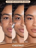 کانسیلر  BRIGHT EYES COOLING رنگ ‏ CHESTNUT  شیگلم SHEGLAM - Image 2