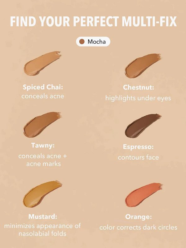 کانسیلر MULTI-FIX CONCEALER AND COLOR CORRECTOR -MOCHA شیگلم SHEGLAM - Image 4