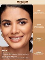 کانسیلر  PERFECT SKIN HIGH COVERAGE CONCEALER -ALMOND شیگلم SHEGLAM - Image 5