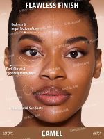 کرم پودر استیکی با پوشش بالا Skin Magnet - رنگ Camel شیگلم SHEGLAM - Image 2