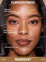 کرم پودر استیکی با پوشش بالا Skin Magnet - رنگ Mahogany شیگلم SHEGLAM - Image 2