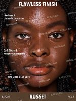 کرم پودر استیکی با پوشش بالا Skin Magnet - رنگ Russet شیگلم SHEGLAM - Image 2