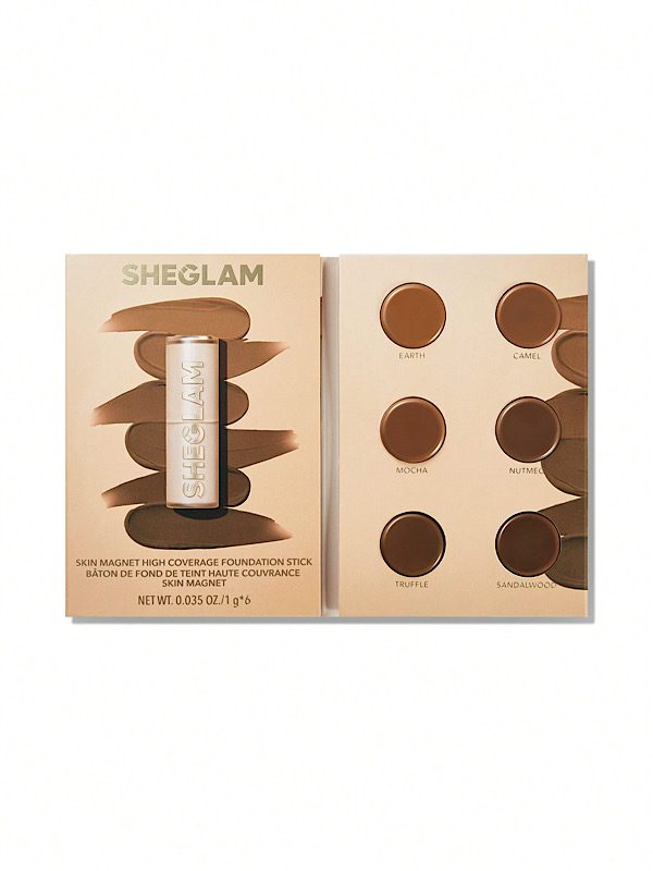 کرم پودر استیکی با پوشش بالا Skin Magnet – رنگ Tan شیگلم SHEGLAM_6804c505c8124.jpeg کرم پودر استیکی با پوشش بالا Skin Magnet - رنگ Tan شیگلم SHEGLAM - Image 1