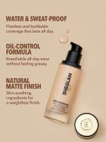 کرم پودر مخصوص پوست  رنگ  Acorn شیگلم SHEGLAM COMPLEXION PRO با پوشش مات و ماندگاری طولانی‌ - Image 4