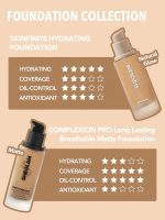 کرم پودر مخصوص پوست  رنگ  CAPPUCCINO شیگلم SHEGLAM COMPLEXION PRO با پوشش مات و ماندگاری طولانی‌ - Image 9