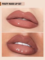 SOFT 90'S GLAM LIP LINER AND LIP DUO SET-POUTY NUDE LIP SET شیگلم SHEGLAM - Image 2