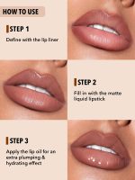 SOFT 90'S GLAM LIP LINER AND LIP DUO SET-POUTY NUDE LIP SET شیگلم SHEGLAM - Image 5