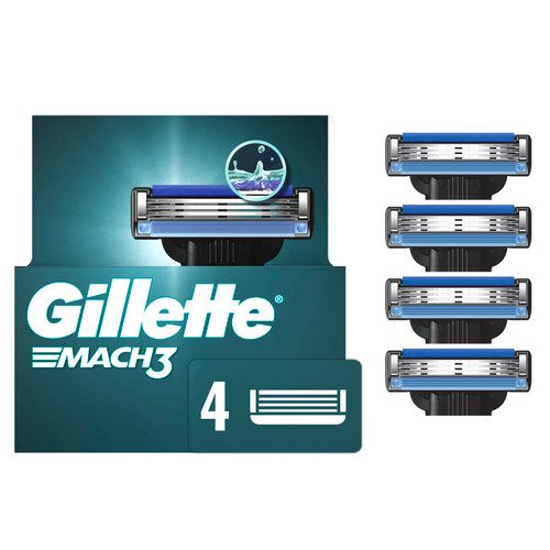 1__95359 تیغ یدک مچ تری ژیلت ۴ عددی اصل gillette - Image 1