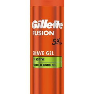 ژل اصلاح صورت فیوژن ۵ ژیلت پوست حساس gillette