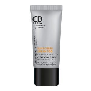 کرم ضدآفتاب پوست مختلط تا چرب بی رنگ SPF50 سی بی