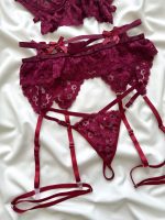 ست لباس زیر فنردار دانلا – راز تمشک شبانه | Raspberry Night Secret - Image 3