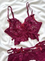 ست لباس زیر فنردار دانلا – راز تمشک شبانه | Raspberry Night Secret - Image 4