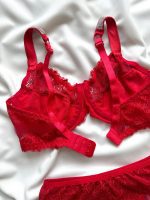 ست لباس زیر توری بند نگین دار دانلا - Image 2