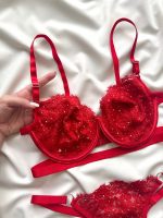 ست لباس زیر فانتزی نگین آتشین دانلا - Image 3