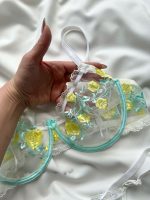 ست لباس زیر تور گیپور فنردار مدل راز ماه دانلا - Image 3