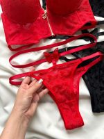 ست لباس زیر زنانه اسفنجی جلو زیپ‌دار زیپ‌ناز دانلا - Image 2