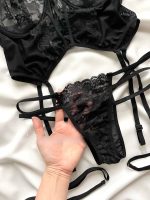 ست لباس خواب برالت فانتزی ابریشم دانلا - Image 2