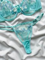 ست لباس زیر لومینتور سبزآبی دانلا - Image 2