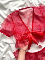 ست لباس خواب شبتاب خال خالی دانلا - Image 3