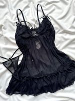 ست لباس خواب هارنس دار ماه دانلا