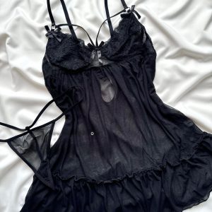 ست لباس خواب هارنس دار ماه دانلا