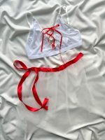 ست لباس خواب نیم تنه و دامن شکوفه دانلا