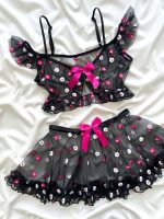 ست لباس خواب 3تکه گل صورتی دانلا