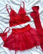 ست لباس خواب مرواریدی دانلا