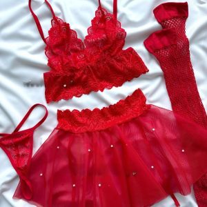 ست لباس خواب مرواریدی دانلا