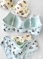 ست شورت و سوتین کاپدار نخی فنردار دانلا