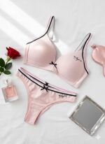 ست شورت و سوتین اسفنجی دخترانه بدون فنر