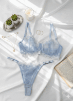 ست گیپوری توری گلبهی آبی دانلا - Image 3