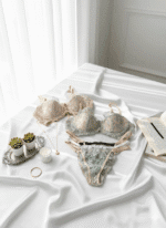 ست شورت و سوتین گیپوری فنردار پد اسفنجی دانلا - Image 2