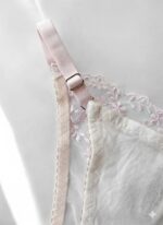 ست شورت و سوتین گیپوری صورتی روشن دانلا - Image 3