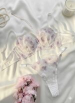 ست گیپوری فنردار ژینا رنگ یاسی