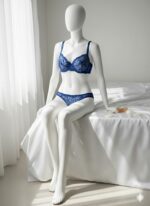 ست شورت و سوتین توری گیپوری فنردار کاربنی دانلا - Image 2