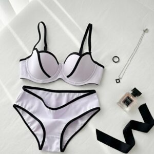 ست شورت و سوتین کاپدار کم لایه فنردار دانلا