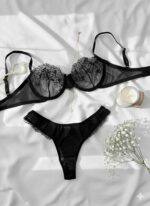 ست گیپوری توری فنردار مشکی دانلا